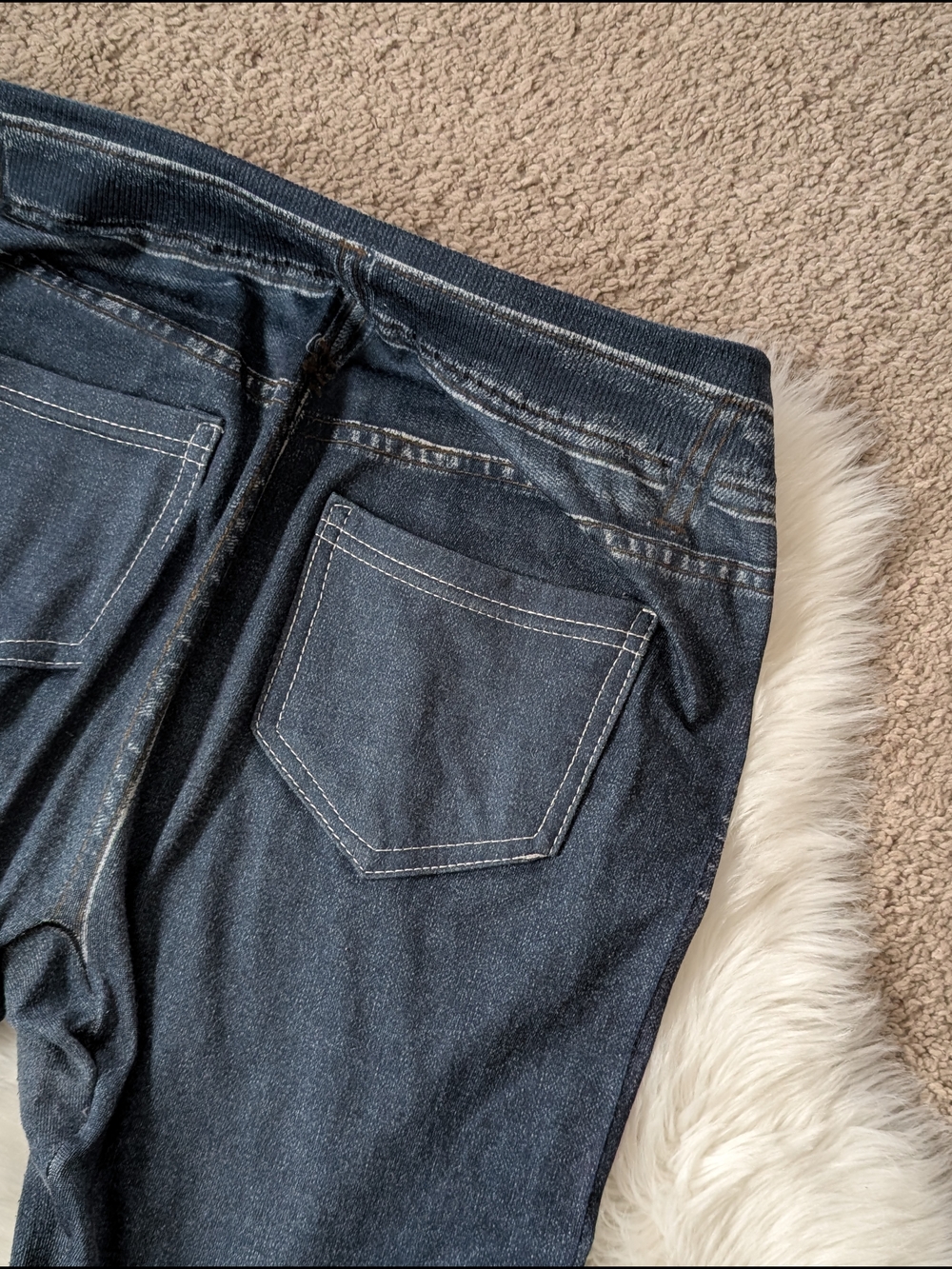 Faux Jean Leggings Size L/XL - Picture 12 of 14